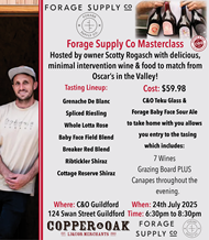 Forage Supply Co Wine Masterclass with owner Scotty Rogasch